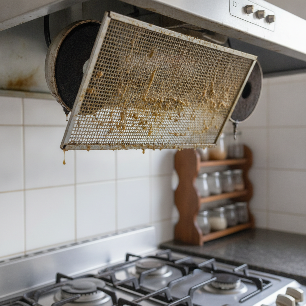 como limpar a coifa e evitar incêndio por gordura na cozinha