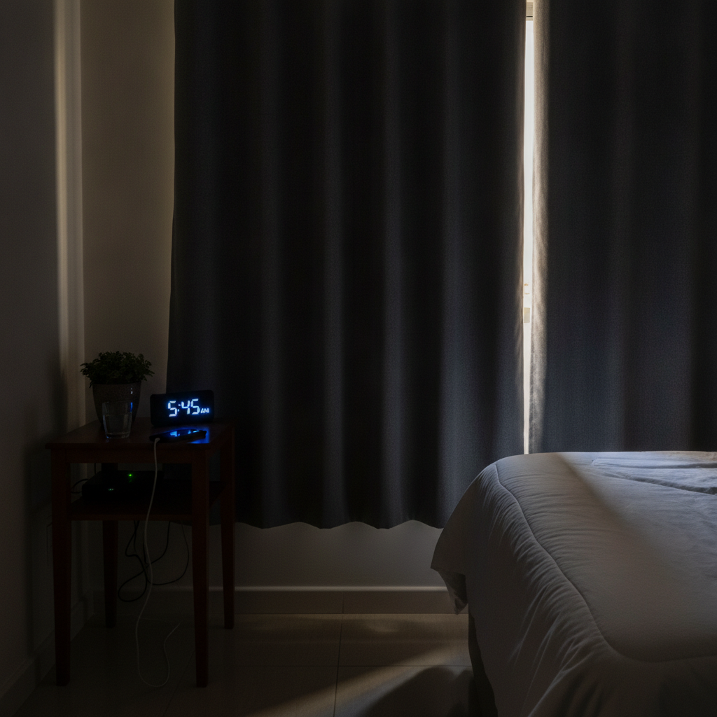 como bloquear a luz da rua no quarto para dormir