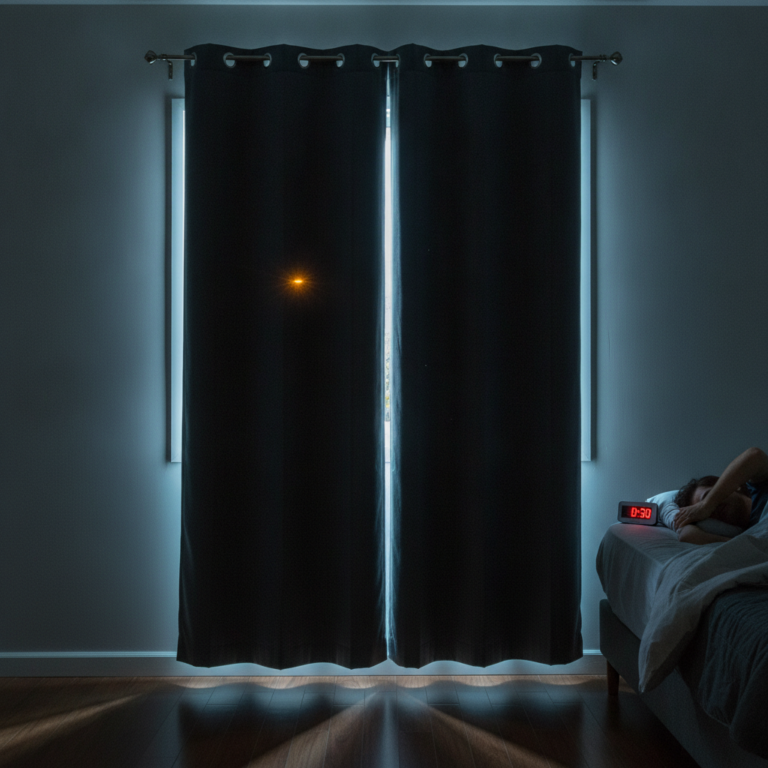 como bloquear a luz da rua no quarto para dormir