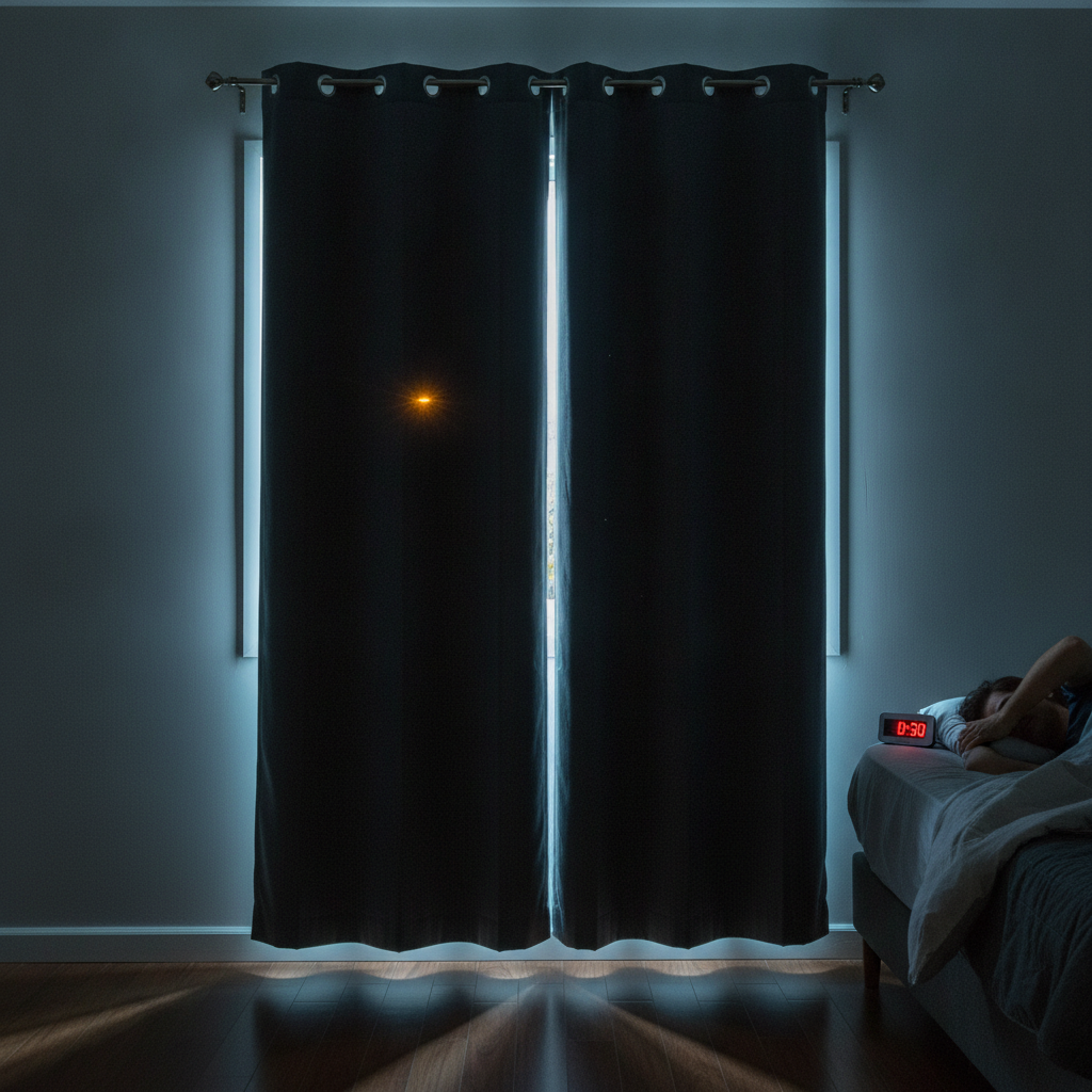 como bloquear a luz da rua no quarto para dormir