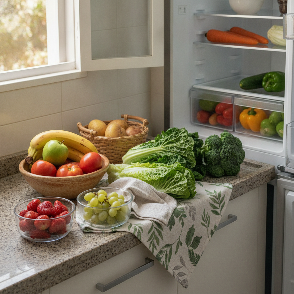 como conservar frutas e verduras para não estragar rápido