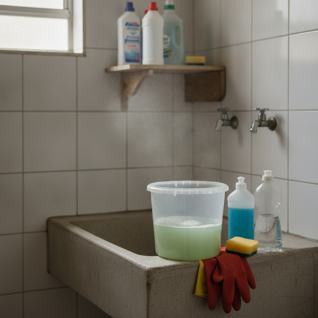misturas perigosas de produtos de limpeza