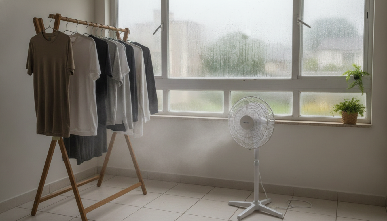 secar roupa dentro de casa