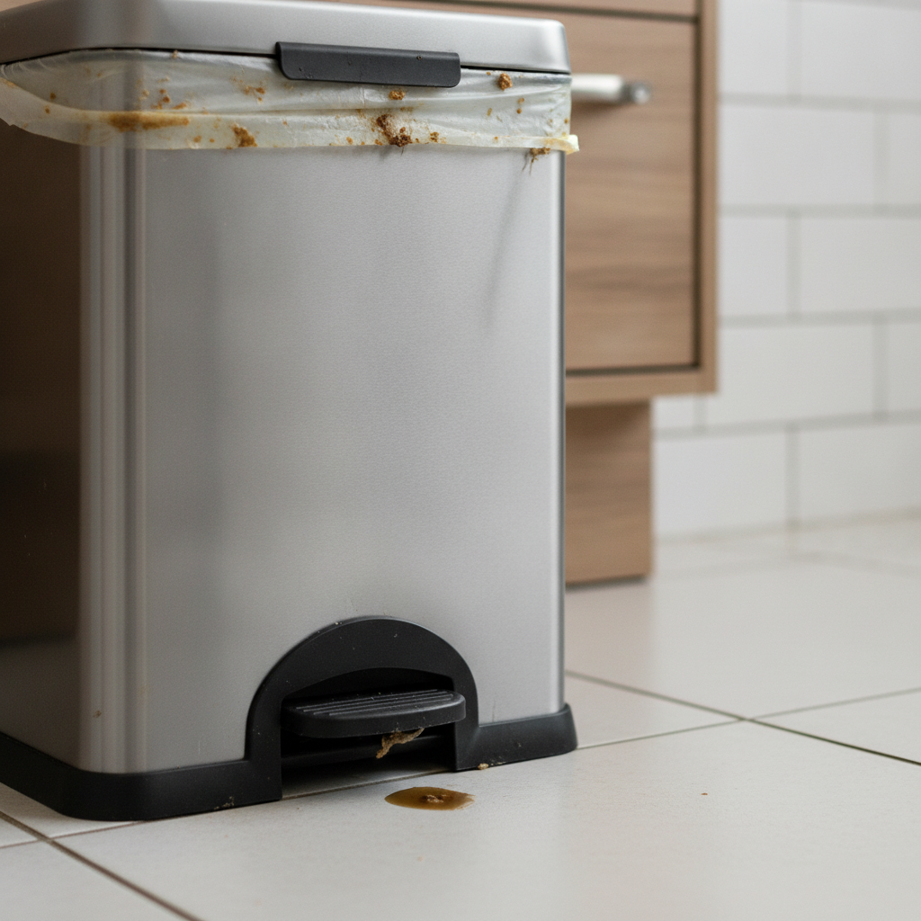 como tirar cheiro forte da lixeira da cozinha