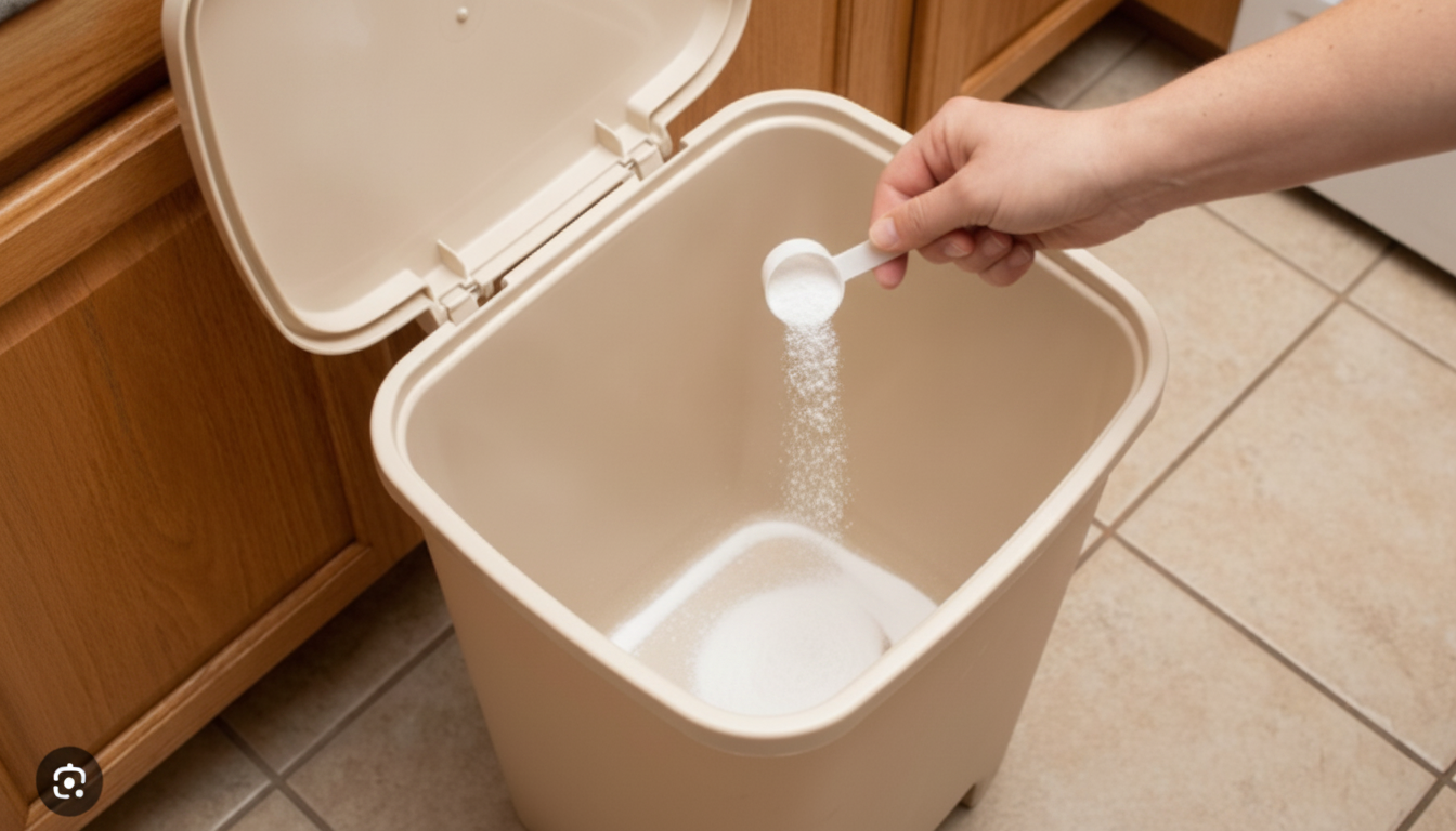 como tirar cheiro forte da lixeira da cozinha