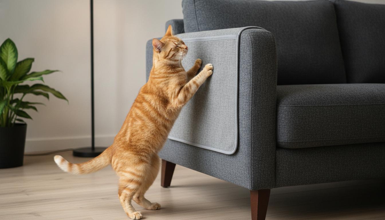 como evitar que o gato arranhe o sofá