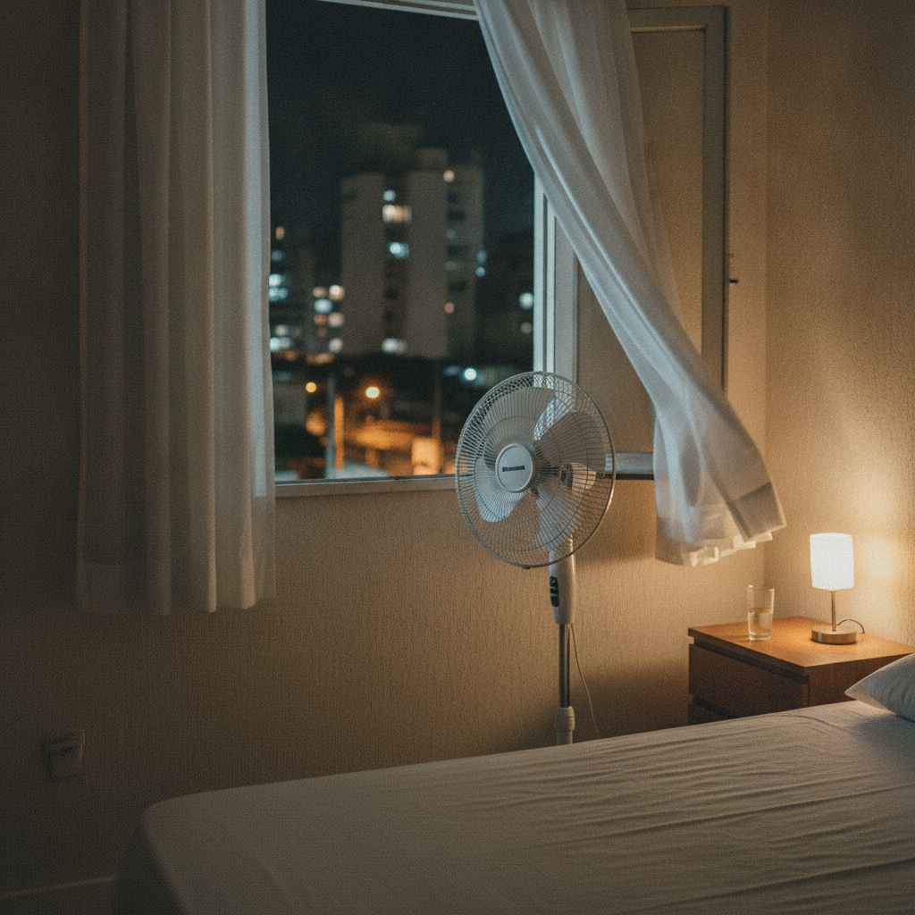 como deixar o quarto mais fresco à noite sem ar-condicionado
