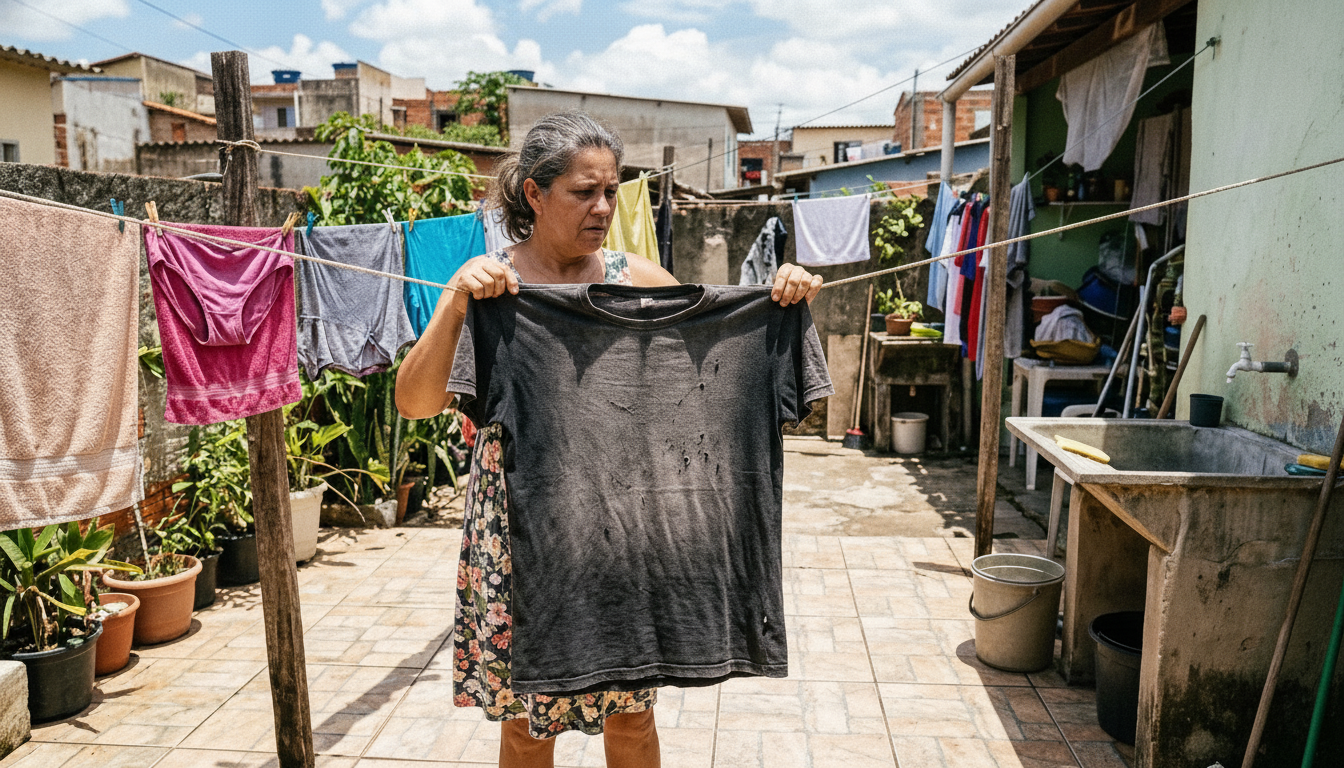 como lavar roupa preta sem desbotar